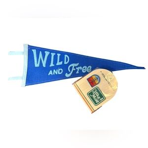 Blue Wild and Free Pennant